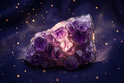 Amethyst-Kraftstein – violetter Kristall für Kronen- und Stirnchakra