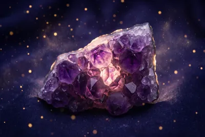 Amethyst-Kraftstein – violetter Kristall für Kronen- und Stirnchakra