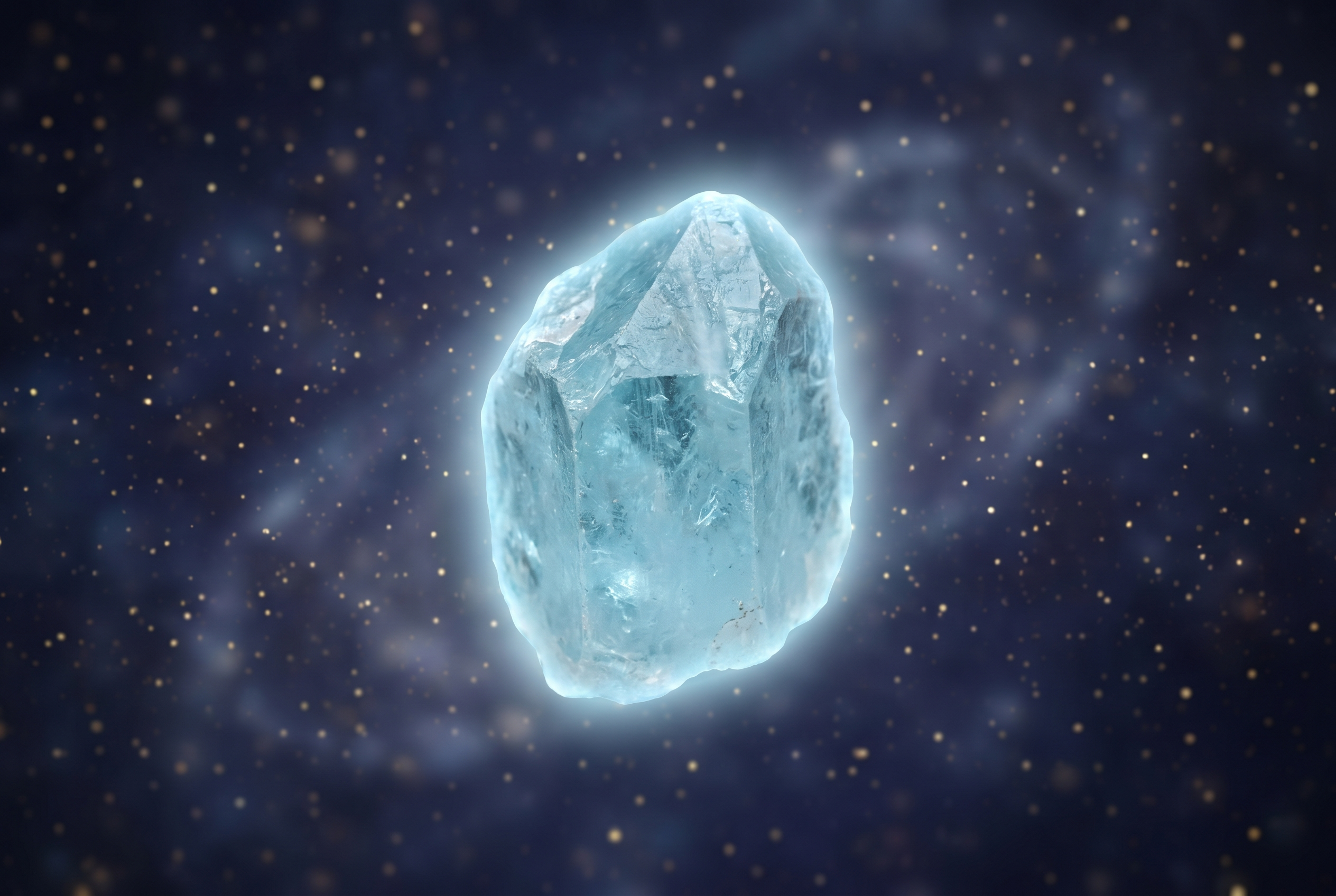 Aquamarin (Hellblau) – Kraftstein für Halschakra