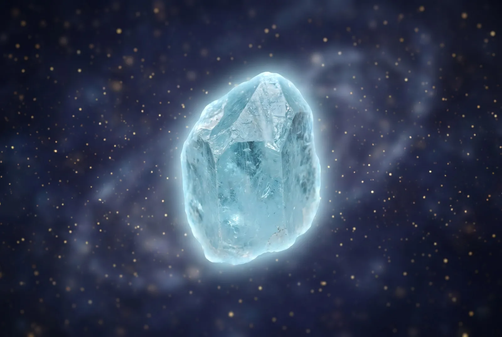 Aquamarin (Hellblau) – Kraftstein für Halschakra