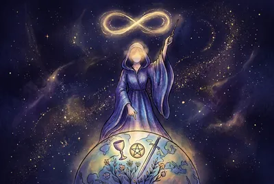 Tarotkarte Der Magier (Luft): Willenskraft, Manifestation, Fokus