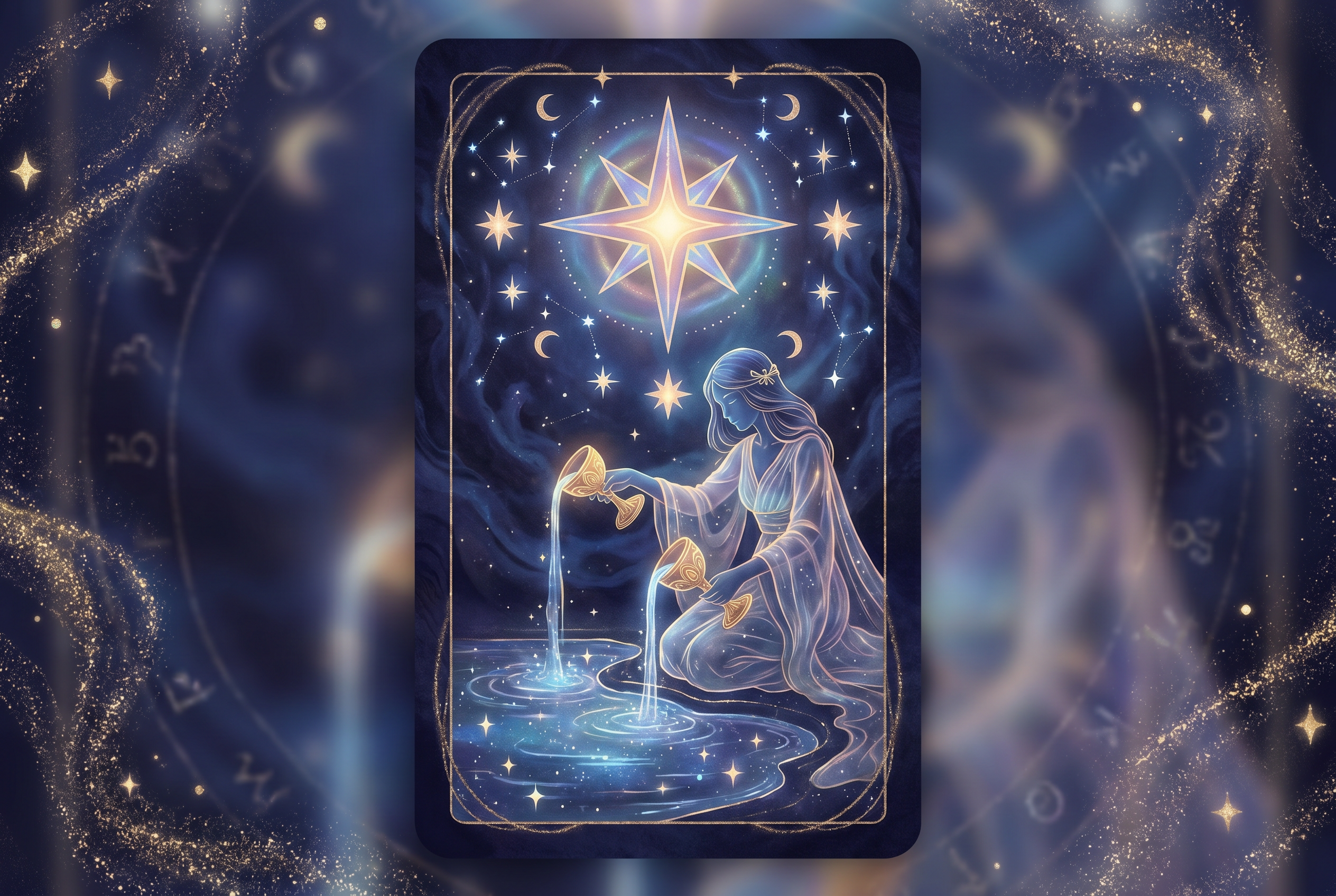 Tarotkarte Der Stern (Luft): Hoffnung, Inspiration, Heilung