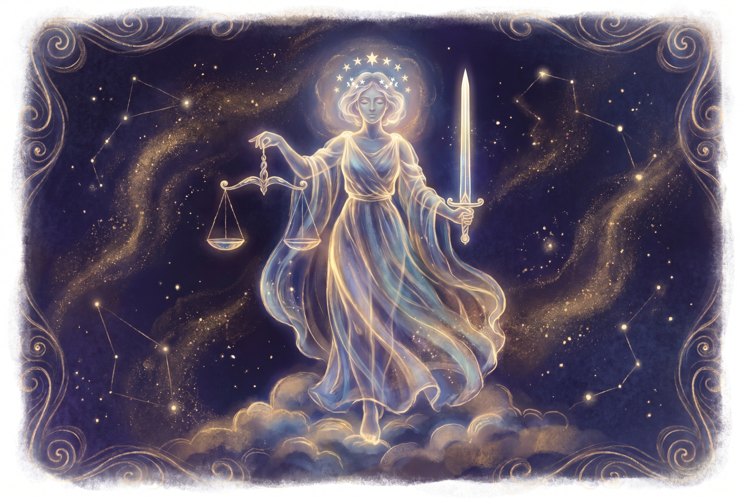 Tarotkarte Die Gerechtigkeit (Luft): Ausgleich, Wahrheit, Karma