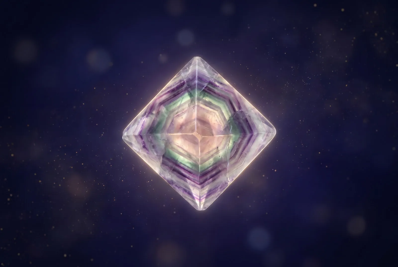Fluorit (Violett/Grün/Blau) – Kraftstein für Stirnchakra