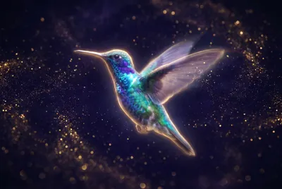 Krafttier Kolibri – Feuer-Tier für Herzchakra