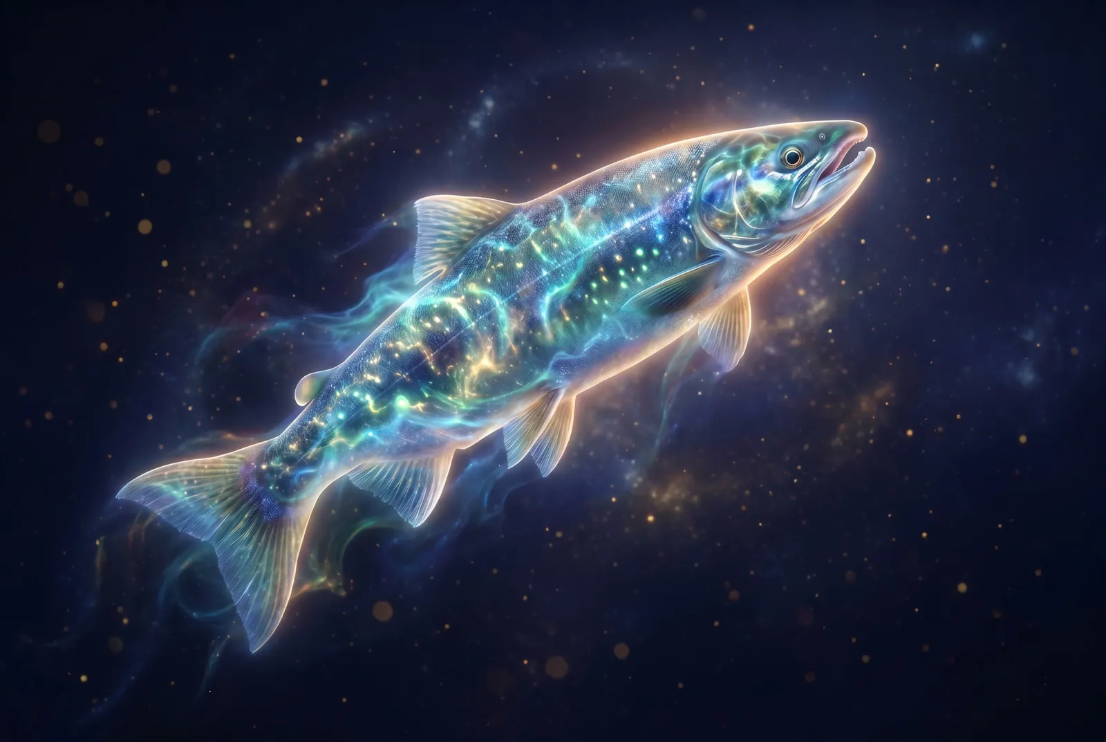 Krafttier Lachs – Wasser-Tier für Sakralchakra