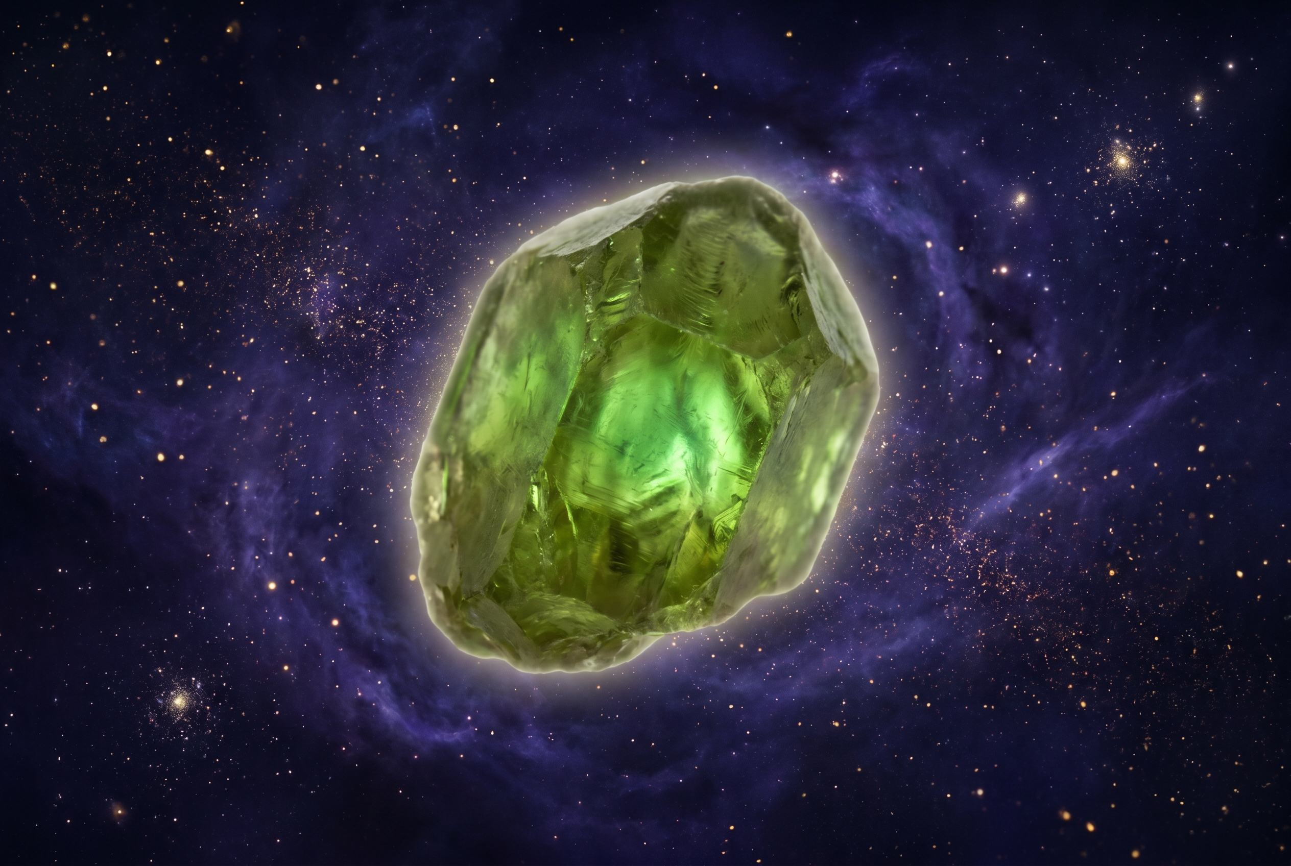 Peridot (Olivgrün) – Kraftstein für Herz- & Solarplexus-Chakra