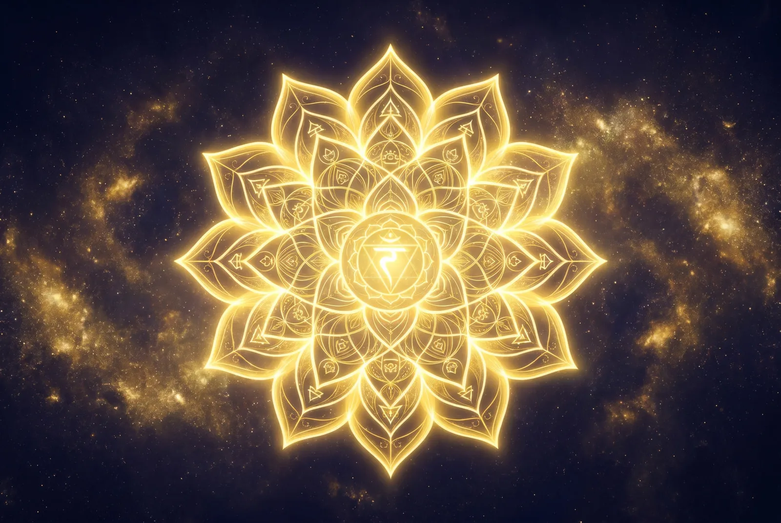 Solarplexus-Chakra (Manipura) – Chakra-Symbol in Gelb
