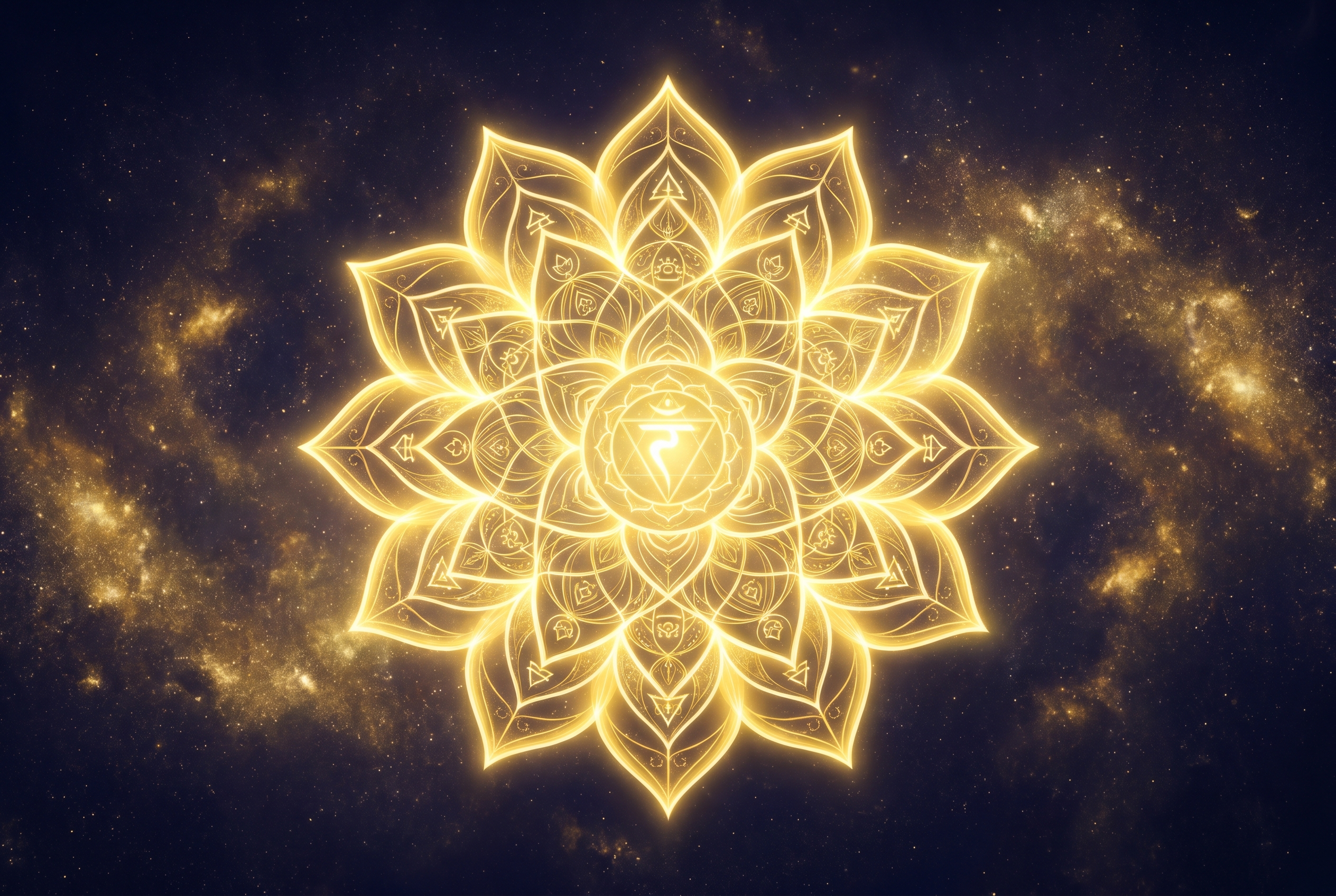 Solarplexus-Chakra (Manipura) – Chakra-Symbol in Gelb